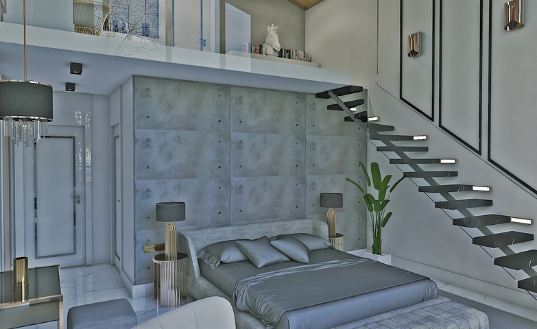 Komplex von 4+1-Villen im Stadtteil Deszemealty - Antalya