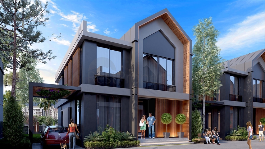 Komplex von 4+1-Villen im Stadtteil Deszemealty - Antalya