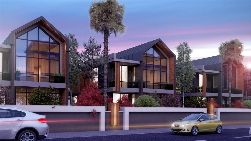 Komplex von 4+1-Villen im Stadtteil Deszemealty - Antalya