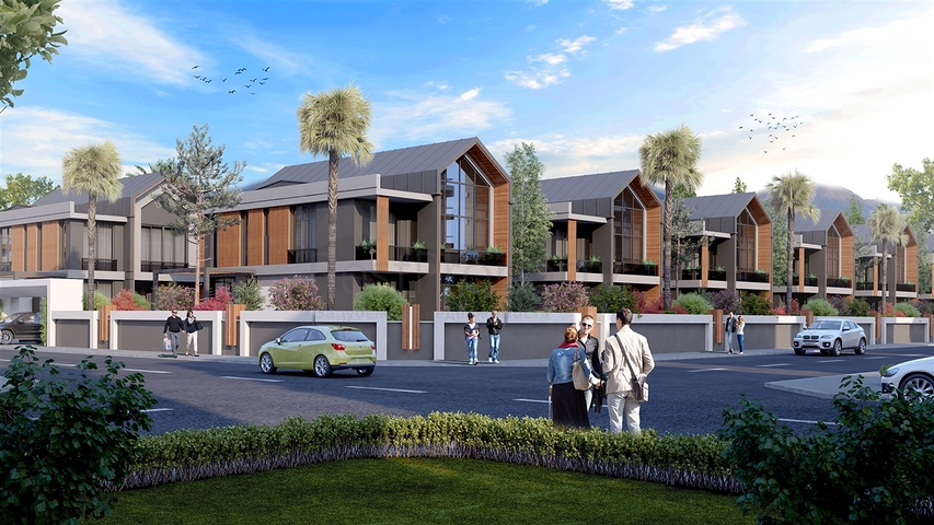 Komplex von 4+1-Villen im Stadtteil Deszemealty - Antalya