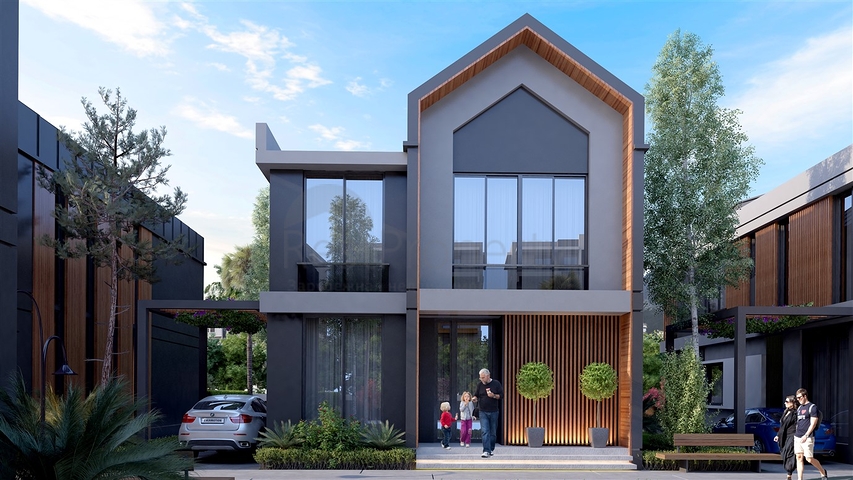 Komplex von 4+1-Villen im Stadtteil Deszemealty - Antalya