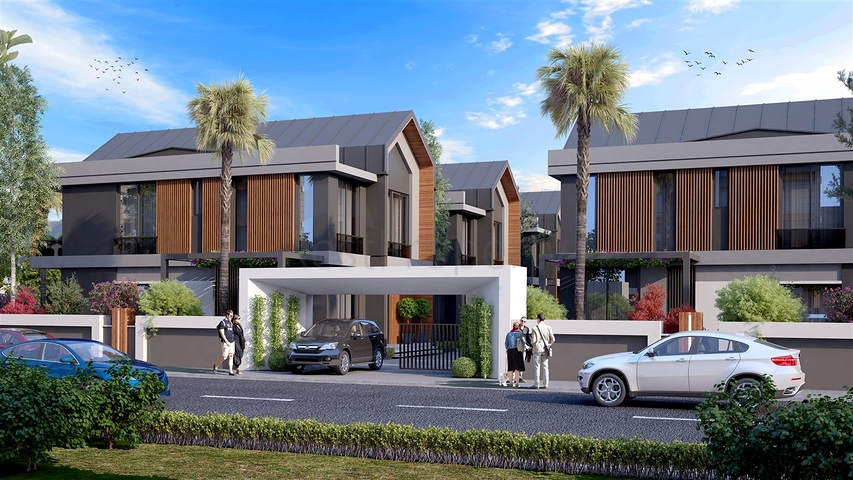 Komplex von 4+1-Villen im Stadtteil Deszemealty - Antalya