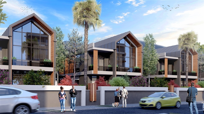 Komplex von 4+1-Villen im Stadtteil Deszemealty - Antalya