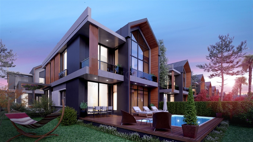 Komplex von 4+1-Villen im Stadtteil Deszemealty - Antalya