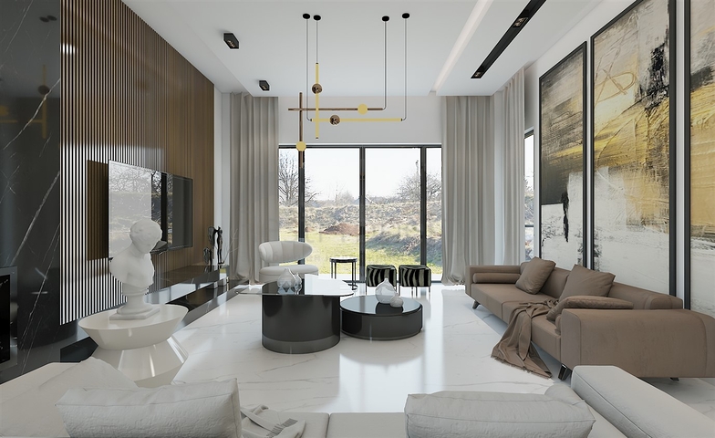 Komplex von 4+1-Villen im Stadtteil Deszemealty - Antalya