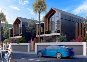 Komplex von 4+1-Villen im Stadtteil Deszemealty - Antalya