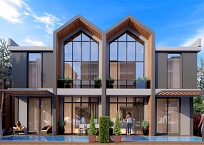 Komplex von 4+1-Villen im Stadtteil Deszemealty - Antalya