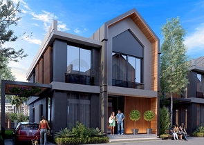 Komplex von 4+1-Villen im Stadtteil Deszemealty - Antalya