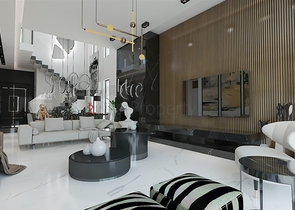 Komplex von 4+1-Villen im Stadtteil Deszemealty - Antalya