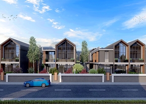 Komplex von 4+1-Villen im Stadtteil Deszemealty - Antalya