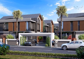 Komplex von 4+1-Villen im Stadtteil Deszemealty - Antalya