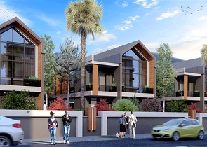 Komplex von 4+1-Villen im Stadtteil Deszemealty - Antalya