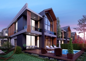 Komplex von 4+1-Villen im Stadtteil Deszemealty - Antalya