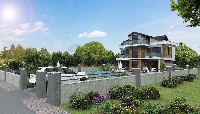 4+1-Villa in einer günstig gelegenen Gegend von Fethiye