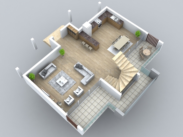 4+1-Villa in einer günstig gelegenen Gegend von Fethiye