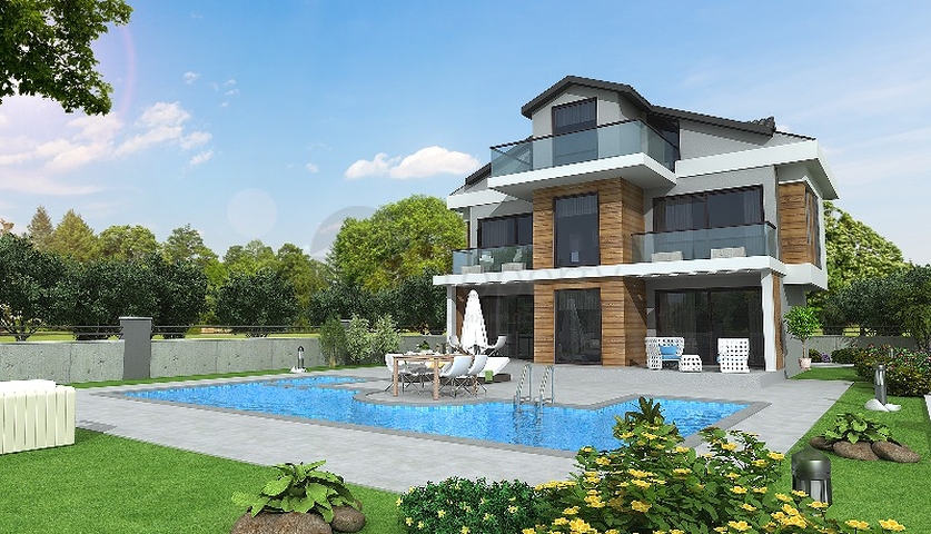 4+1-Villa in einer günstig gelegenen Gegend von Fethiye