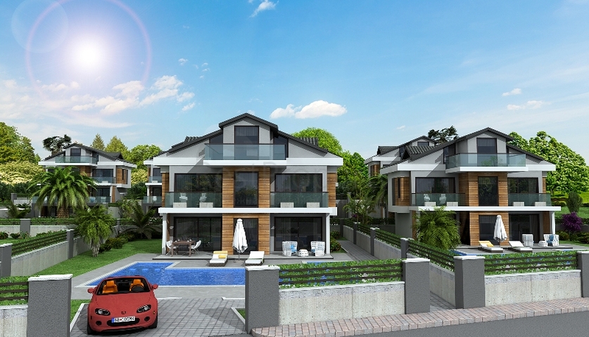 4+1-Villa in einer günstig gelegenen Gegend von Fethiye