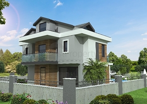 4+1-Villa in einer günstig gelegenen Gegend von Fethiye