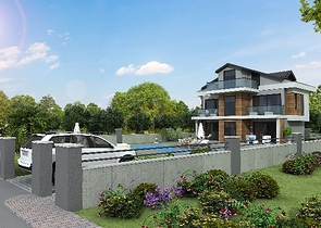 4+1-Villa in einer günstig gelegenen Gegend von Fethiye