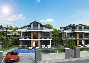 4+1-Villa in einer günstig gelegenen Gegend von Fethiye