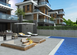 4+1-Villa in einer günstig gelegenen Gegend von Fethiye