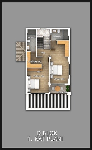 Villa mit 5+1 Grundriss in Fethiye 