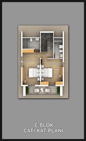 Villa mit 5+1 Grundriss in Fethiye 