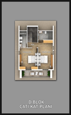 Villa mit 5+1 Grundriss in Fethiye 