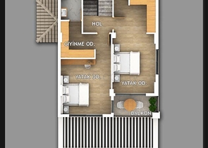 Villa mit 5+1 Grundriss in Fethiye 