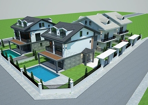 Villa mit 5+1 Grundriss in Fethiye 