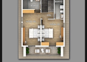 Villa mit 5+1 Grundriss in Fethiye 