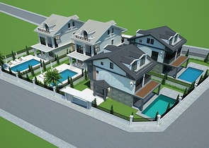 Villa mit 5+1 Grundriss in Fethiye 