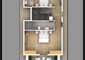 Villa mit 5+1 Grundriss in Fethiye 