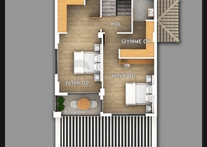 Villa mit 5+1 Grundriss in Fethiye 