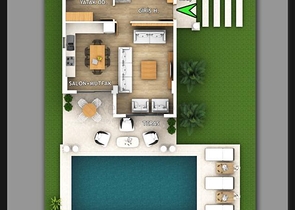 Villa mit 5+1 Grundriss in Fethiye 