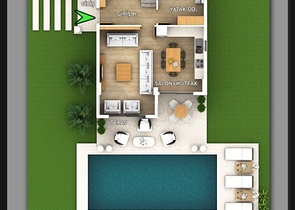 Villa mit 5+1 Grundriss in Fethiye 