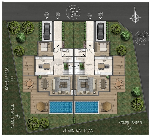Gemütliche 4+1-Villa im Stadtteil Doshemealty - Antalya 