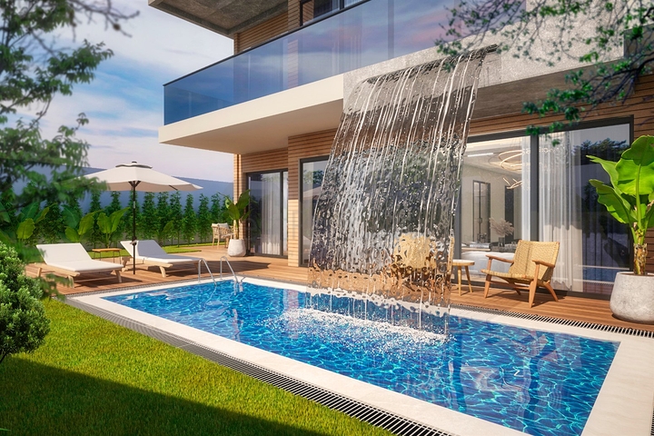 Gemütliche 4+1-Villa im Stadtteil Doshemealty - Antalya 