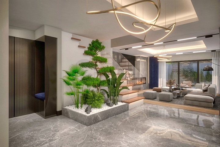 Gemütliche 4+1-Villa im Stadtteil Doshemealty - Antalya 