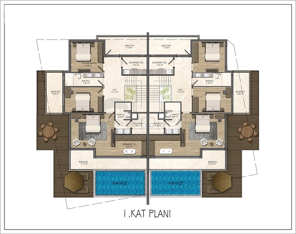 Gemütliche 4+1-Villa im Stadtteil Doshemealty - Antalya 