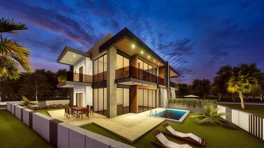 Gemütliche 4+1-Villa im Stadtteil Doshemealty - Antalya 