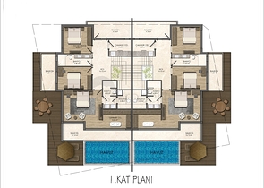 Gemütliche 4+1-Villa im Stadtteil Doshemealty - Antalya 