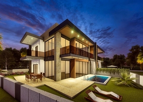 Gemütliche 4+1-Villa im Stadtteil Doshemealty - Antalya 