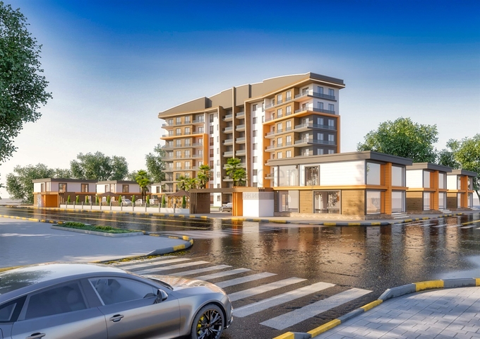 2+1-Apartments im Wohnbezirk Altyntasch - Antalya 