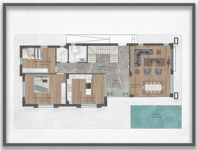 4+2- und 6+2-Villen in der Region Doshemealty - Antalya 