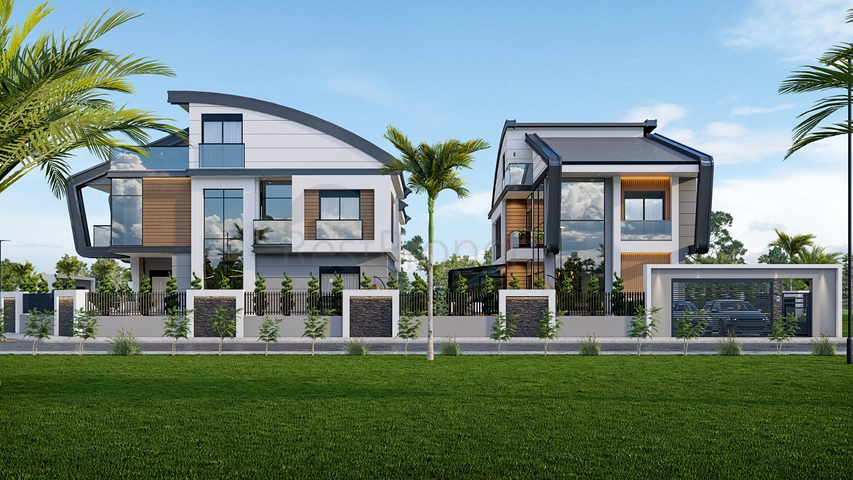 4+2- und 6+2-Villen in der Region Doshemealty - Antalya 