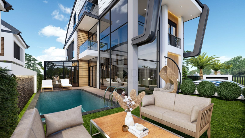 4+2- und 6+2-Villen in der Region Doshemealty - Antalya 