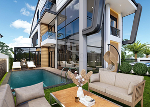 4+2- und 6+2-Villen in der Region Doshemealty - Antalya 