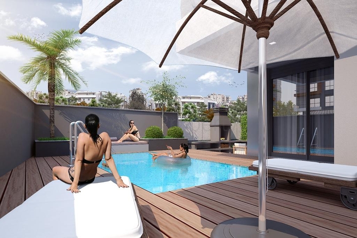 3-stöckige Villa mit 5+1 Grundriss im Stadtteil Doshemealty - Antalya 