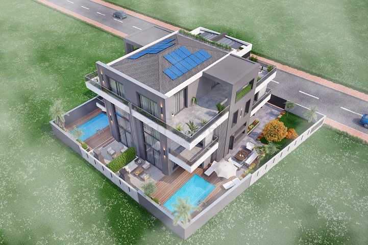 3-stöckige Villa mit 5+1 Grundriss im Stadtteil Doshemealty - Antalya 